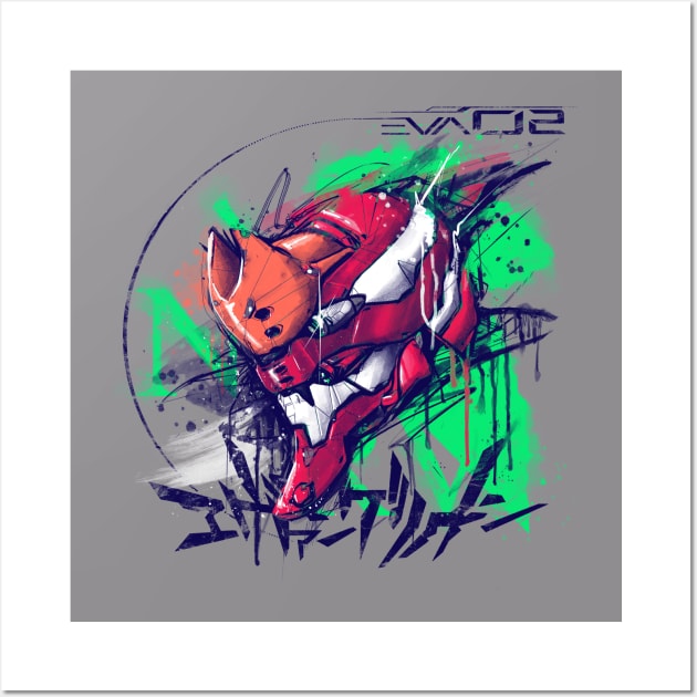 EVA02 Wall Art by Cyberframe